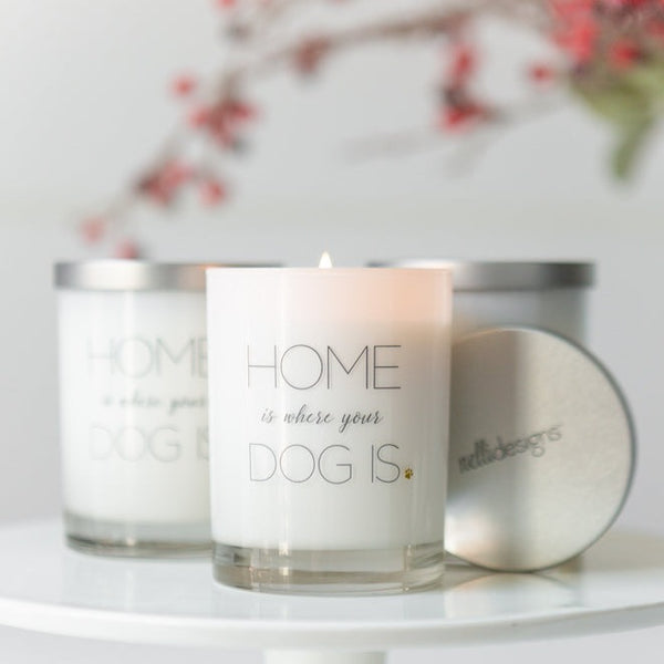"Home is Where Your Dog Is" Candle